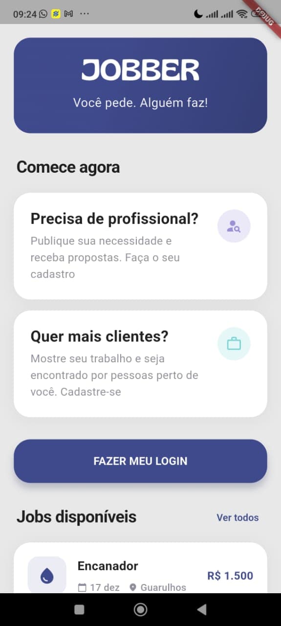 Jobber App Screen